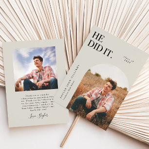 Il L'A Fait Ash Arch Faire-part De Diplôme