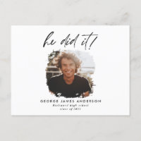 Il l'a fait carte postale moderne de diplôme en ph