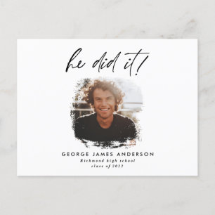 Il l'a fait photo moderne carte postale