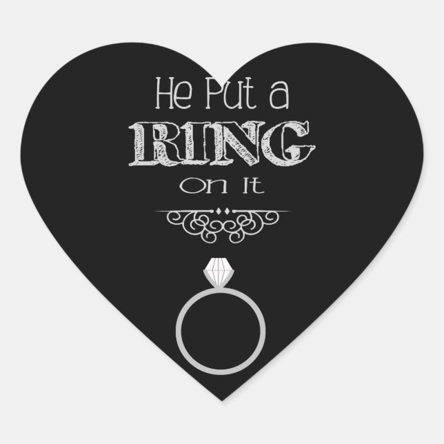 Il Lui a Mis une Bague Autocollant (Devant)