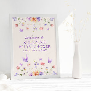 Il Me Donne Affiche de bienvenue Aux Papillons Vio