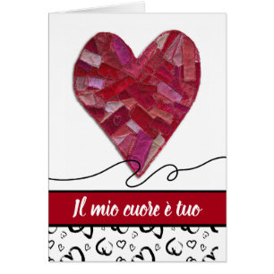 Il mio Cuore e tuo Mon coeur est à vous en italien