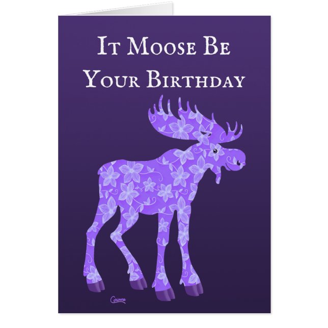 Il Moose Be Your Birday - 5" x 7" Carte d'art (Devant)