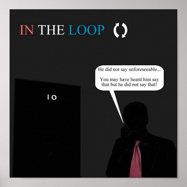 Il n'a pas dit Poster imprévisible (Devant)