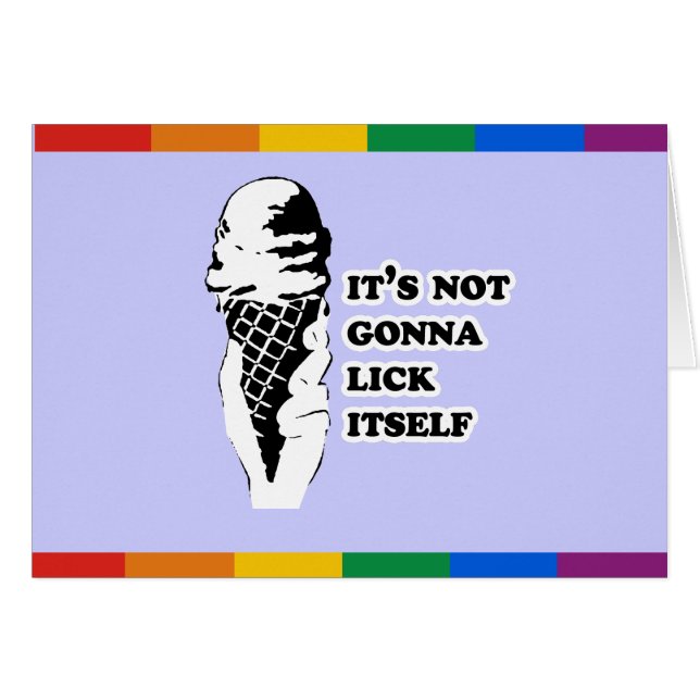 IL NE VA PAS SE LÉCHER (Devant horizontal)