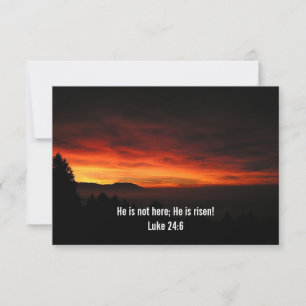 Il n'est pas ici; Il est ressuscité - Invitation d