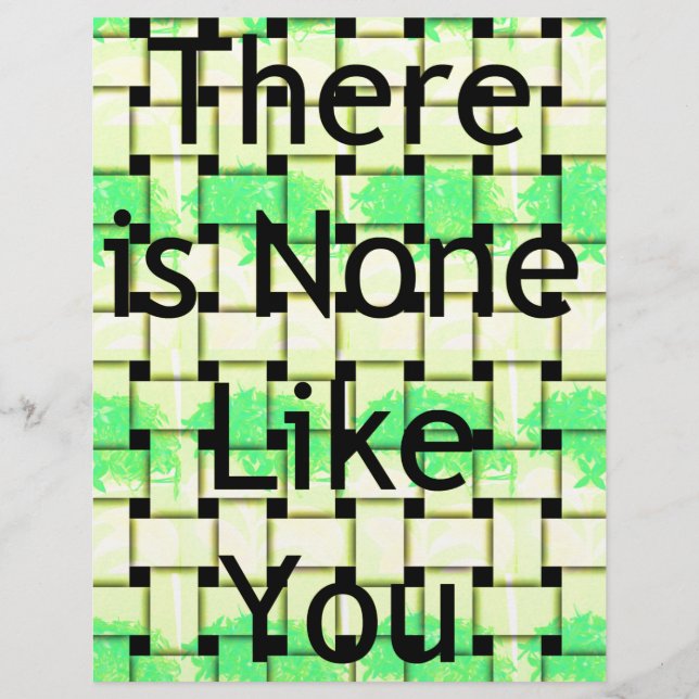 Il n'y a pas comme vous Tissé African Text Design (Devant)
