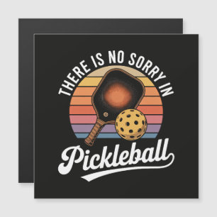 Il n'y a pas de désolé au pickleball
