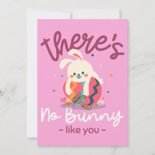 Il n'y a pas de lapin comme toi Carte de Pâques