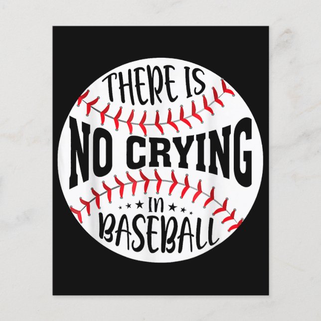 Il n'y a pas de larmes au baseball (Devant)