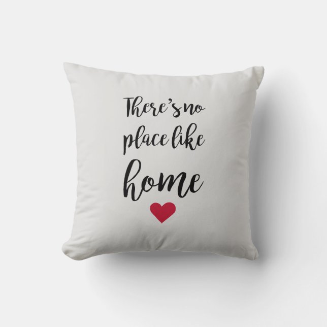 Il n'y a pas d'endroit comme Coussin de coeur à do (Recto)