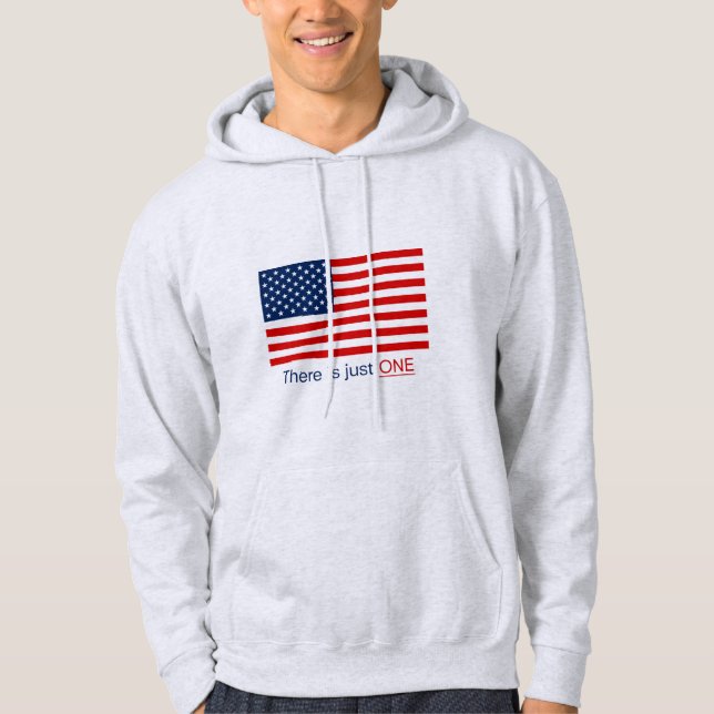Il N'Y A Qu'Un Sweat - shirt à capuche Drapeau (Devant)