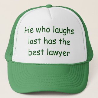 Il qui rit le dernier casquette d'avocat