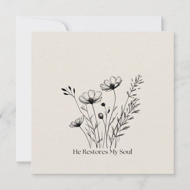 Il Restaure Mon Âme Conception Minimaliste (Devant)