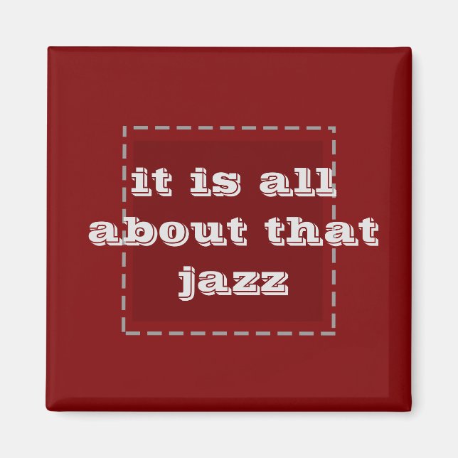 il s'agit de jazz - aimant (Devant)