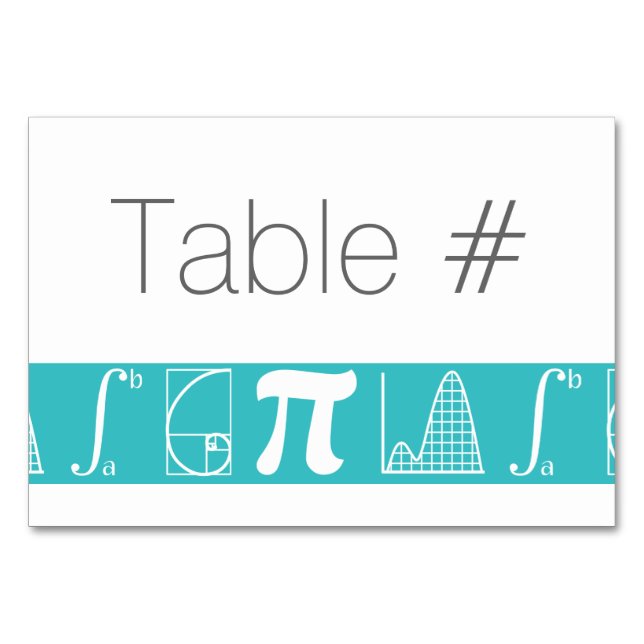 Il s'ajoute à la carte de table Turquoise (Devant)