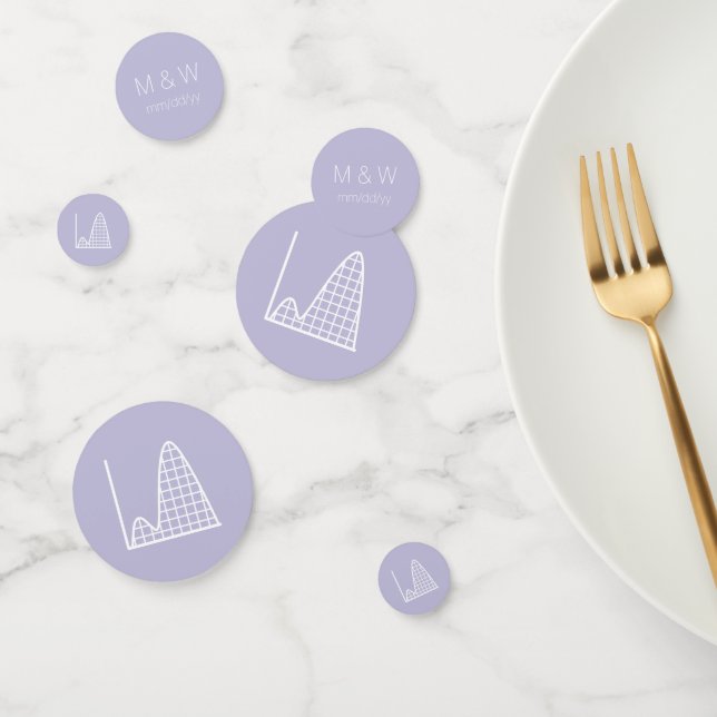 Il s'ajoute dans Confetti Table Lavender (Groupe)