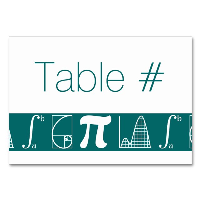Il s'ajoute dans la carte de table Turquoise (Devant)