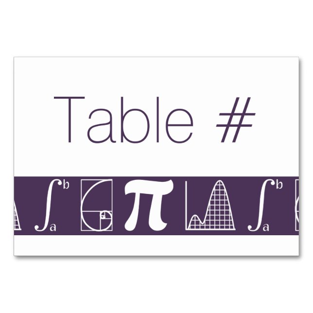 Il s'ajoute dans la carte de table violette (Devant)