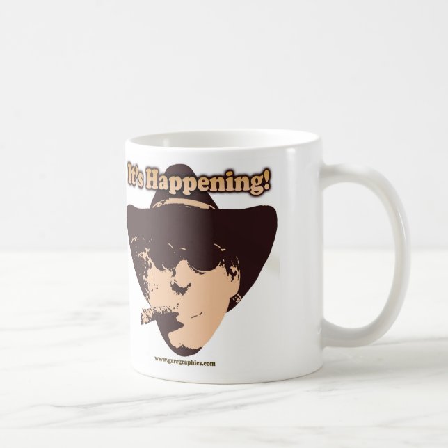 Il se produit !   tasse blanche classique de 11 (Droite)