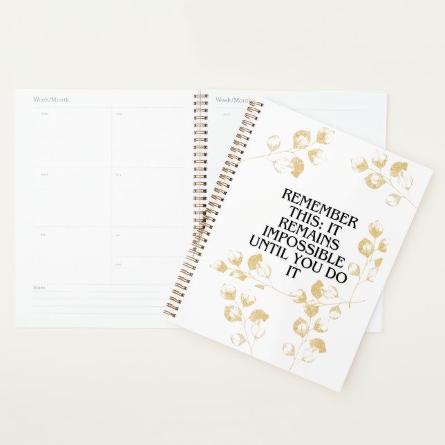 Il semble toujours impossible jusqu'à ce que vous  (Devant avec enveloppe)