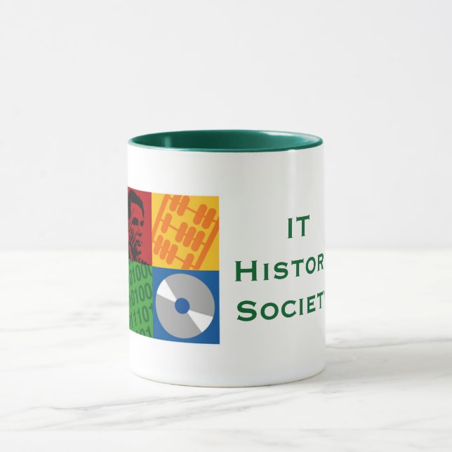 IL société 11oz d'histoire. tasse (logo original) (Centre)