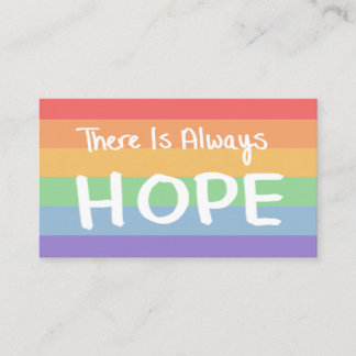 Il y a toujours espoir - carte de ligne de