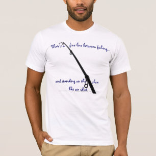 Il y a une ligne fine entre le T-shirt de pêche