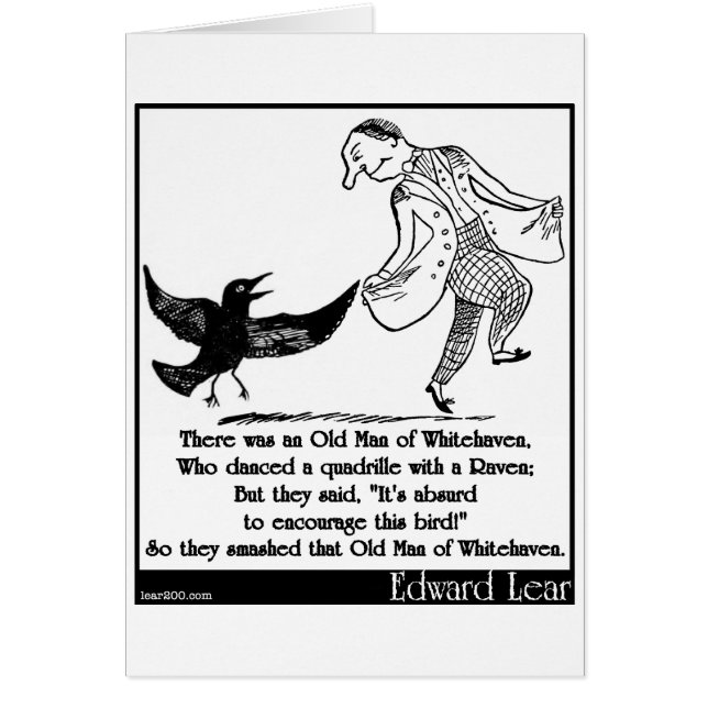 Il y avait un vieil homme de Whitehaven (Devant)