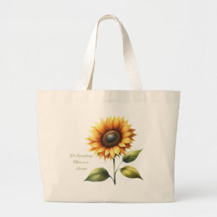 Il ya une saison Big Sac fourre-tout de tournesol