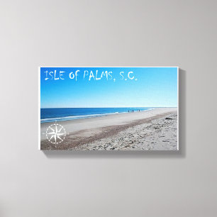 Île d'art de toile de paumes