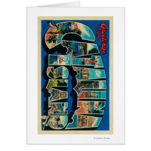 Île de Catalina, la Californie - grande lettre