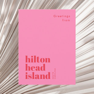 Île de Hilton Head Caroline du Sud carte postale m