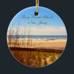 Île de Long Beach, ornement de plage de NJ LBI<br><div class="desc">Île de Long Beach,  ornement de Noël de plage de NJ LBI</div>