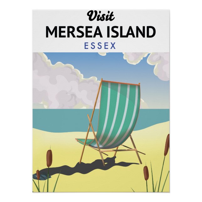 île de Mersia affiche de voyage Essex (Devant)