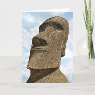 Île de Pâques Moai - carte de voeux