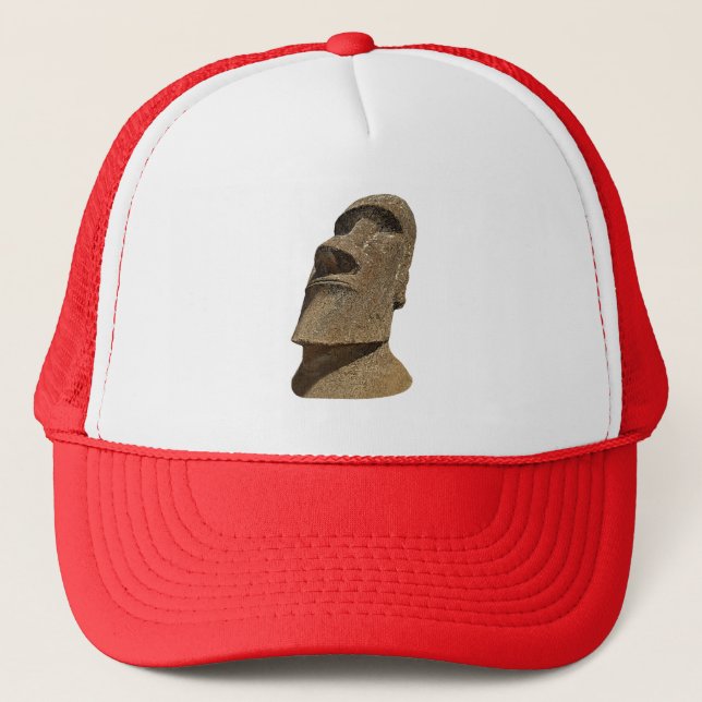 Île de Pâques Moai - casquette de camionneur (Devant)