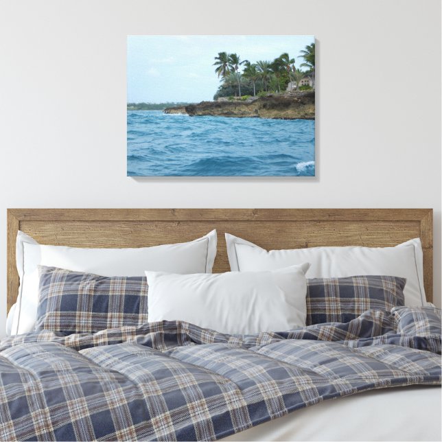 ÎLE DES CARAÏBES #1 SUR TOILE     20 "x 16" (Insitu(Chambre))