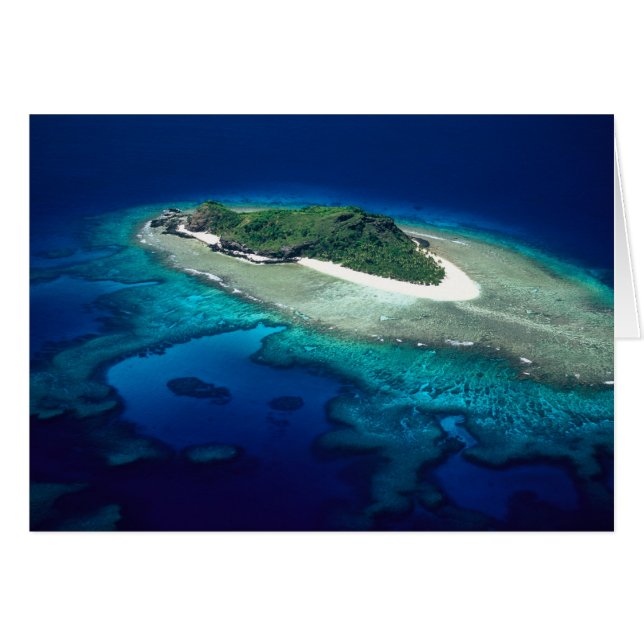 Île Eori, îles Mamanuca, Fidji - aérien (Devant horizontal)
