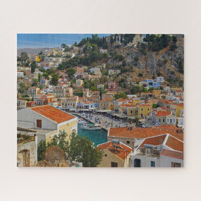 Île grecque Symi Voir le puzzle (Horizontal)
