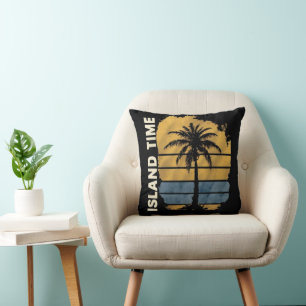 Ile Heure Palm Tree Oreiller Tropical