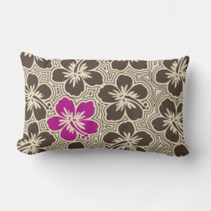 Île Hibiscus Hawaiian réversible Lumbar Coussin