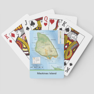 Île Mackinac Topographie Vélos Cartes de Jeu