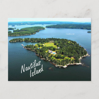 Île Nautilus : "Moi-même..." Carte postale Lowell