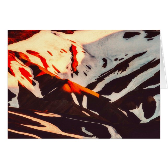 île paysage montagnes neige (Devant horizontal)