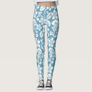 ÎLE PLUMERIA (BLEU D'ESCLAT) Leggings