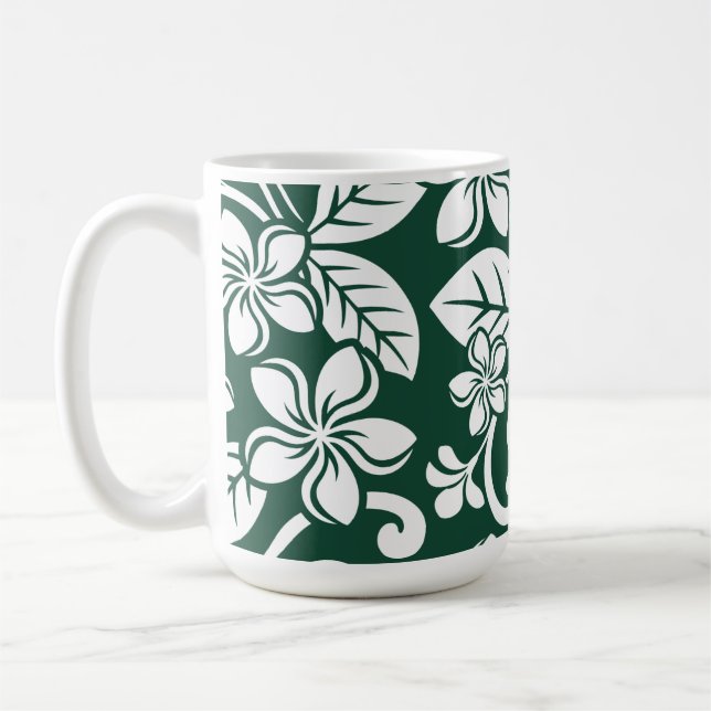 ÎLE PLUMERIA (FORFEST GREEN) Mug (Gauche)