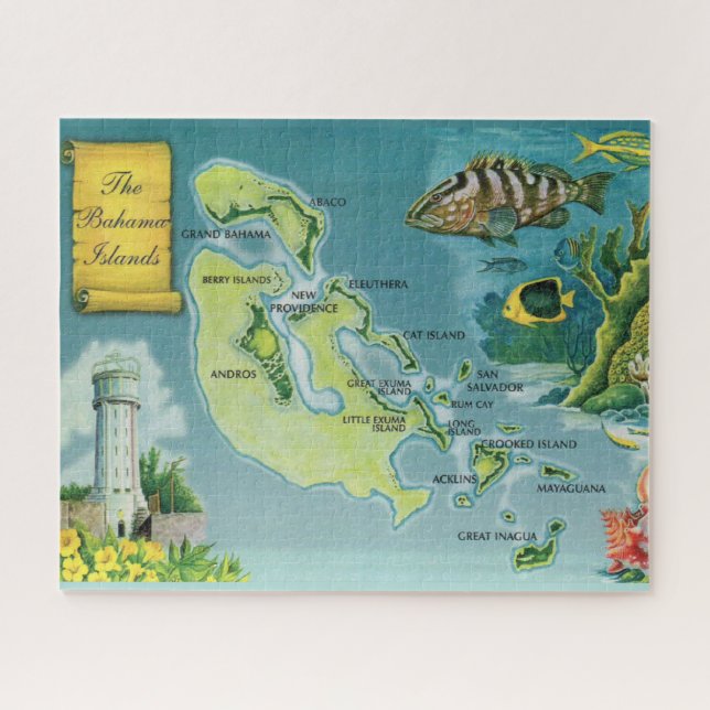 Îles Bahamas Puzzle 16x20 (Horizontal)