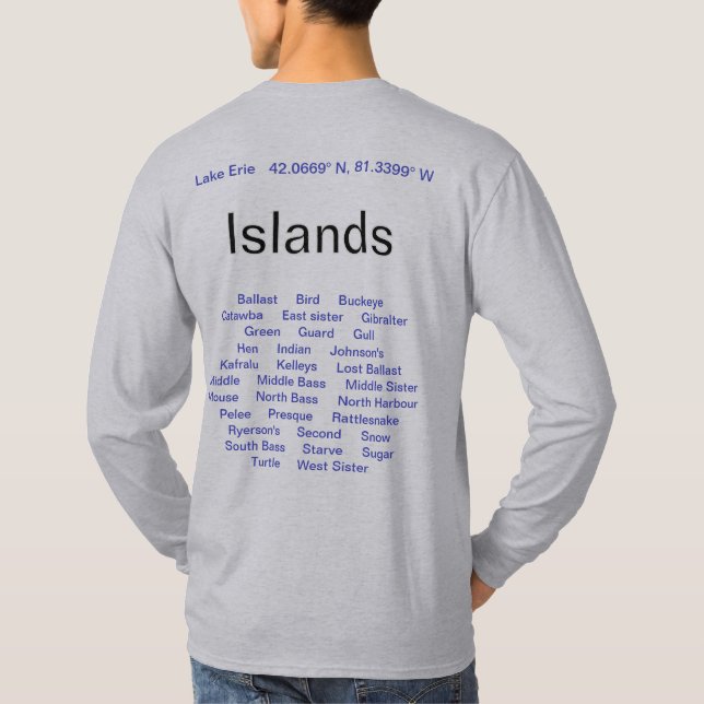 Îles du lac Érié  T-Shirt (Dos)