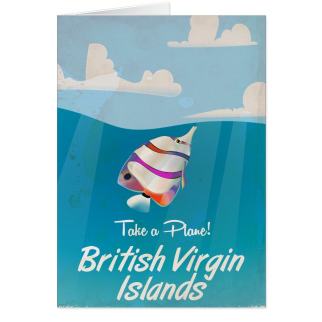 Îles Vierges britanniques Vacances Vintages Poster (Devant)